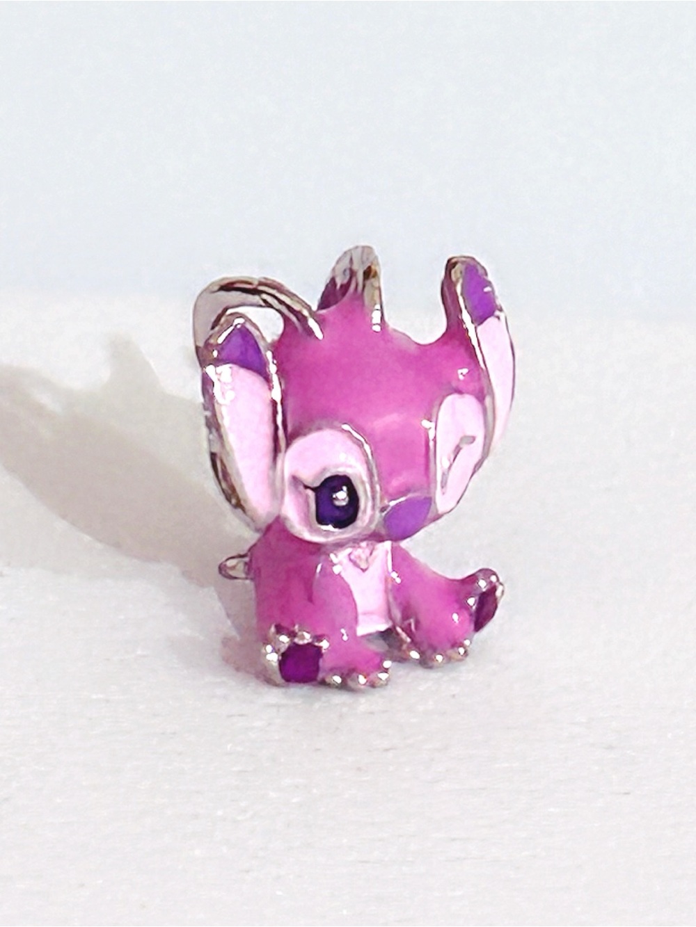 Silver Sanrio Disney Stitch Angel Charm - Picture 2 of 6